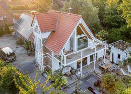 Maison en bois massif de style allemand