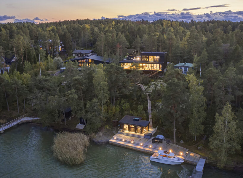 Maison bois massif individuelle en Finlande