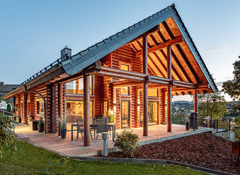 Maison en rondins en Allemagne