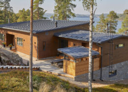 Maison en bois massif en Finlande