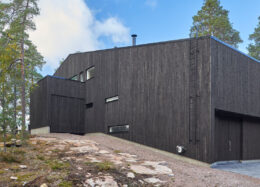 Maison en bois unique en Finlande