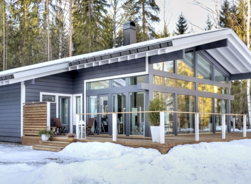 Maison bois massif Polar 127 en Finlande