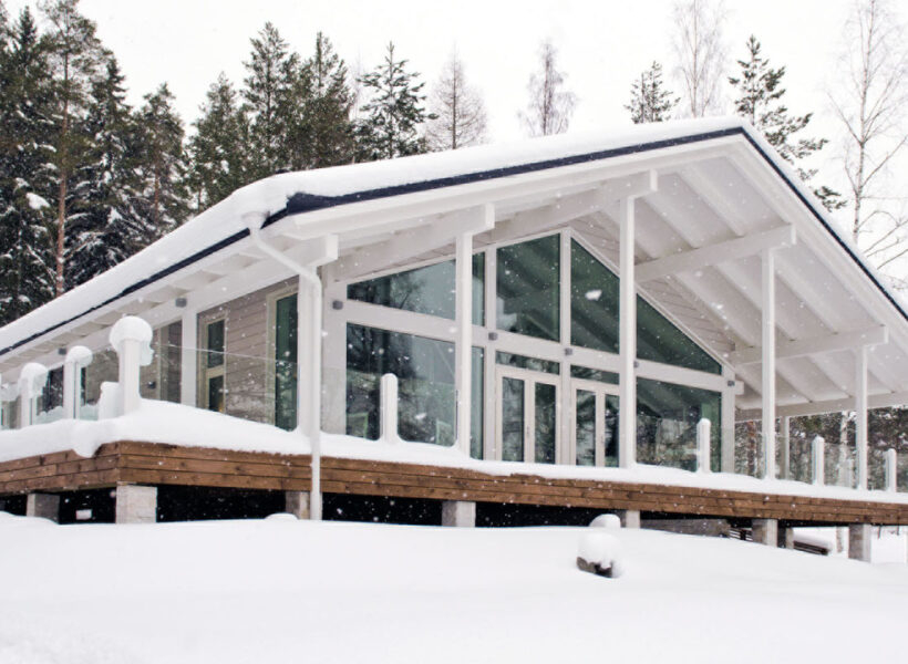 Maison bois massif Polar 84 en Finlande