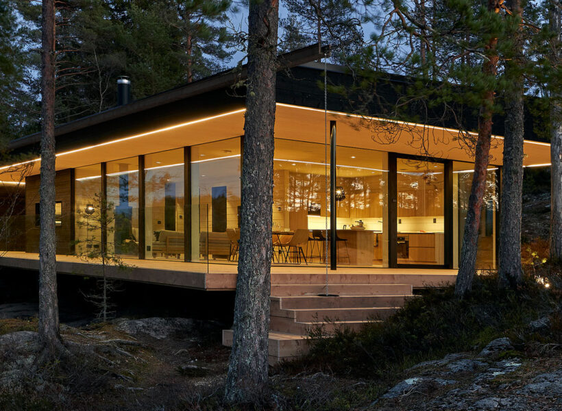 Maison bois moderne Villa Puukkoniemi en Finlande