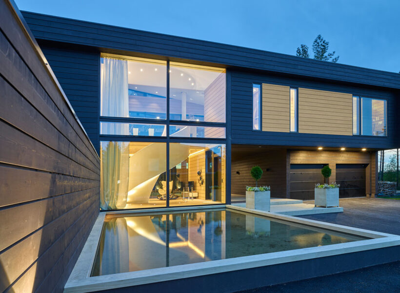 Riihi, maison moderne en bois massif