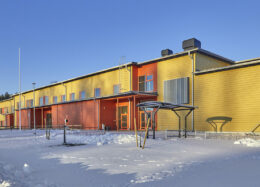 École en bois massif à Virrat, Finlande