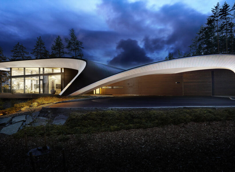 Maison bois massif hybride Wave en Finlande