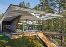 Maison bois massif hybride Wave en Finlande